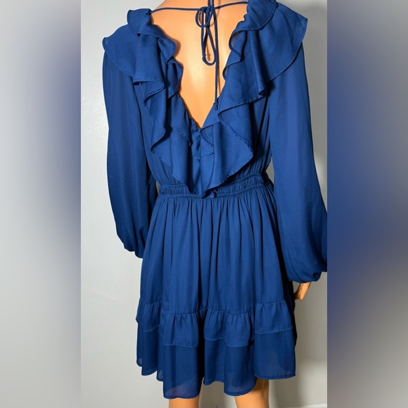 Abercrombie & Fitch Royal Blue Long Sleeve Dress - Picture 2 of 6